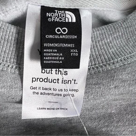 🆕 The North Face Women’s Cropped Crew Neck Sweatshirt size XXL - Picture 7 of 12